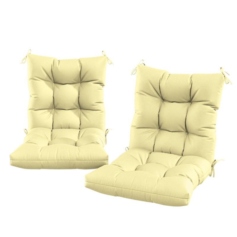 Outdoor/Indoor Seat / Back Cushion, Light Yellow