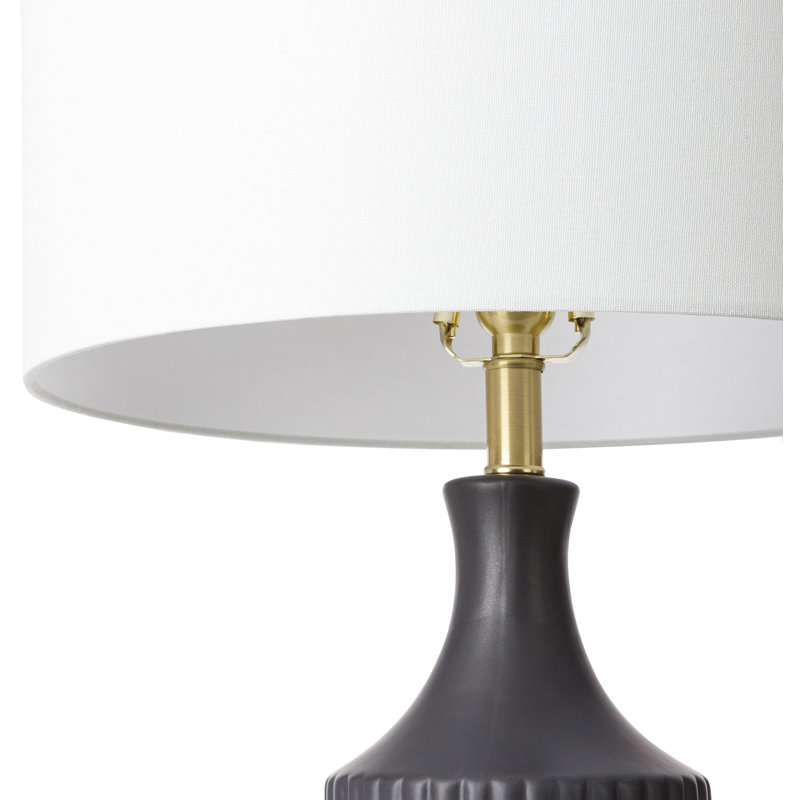Lampe de table 31 po Waithman, Noir / or