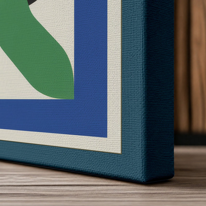 Print, 18x12 - 45.7 x 30.5 cm, Teal Border