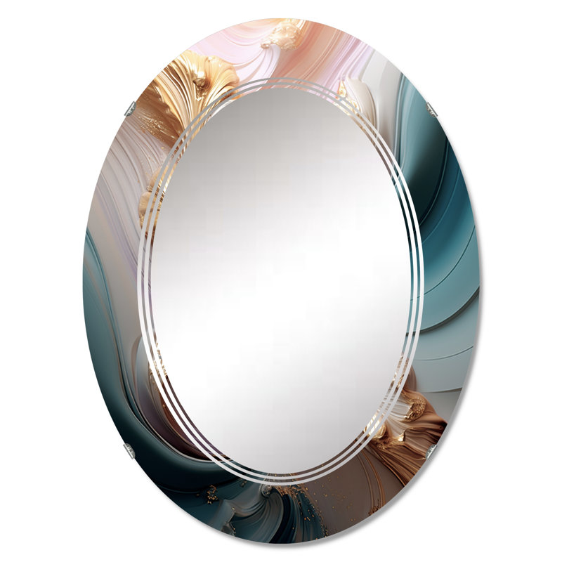 Irati - Modern Wall Mirror Oval, 30 po x 20 po