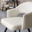 Alcanza STERLING UPHOLSTERED DINING CHAIR - FAUX LEATHER - BLACK SAND POWDER COATED LEGS (PAIR)-2128509059