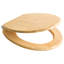 Toilet Seat CUAREIM Bamboo Wood Light Brown