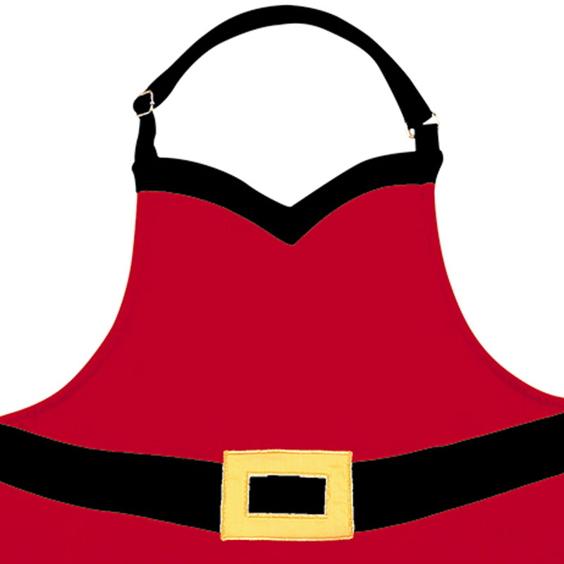 Tablier de cuisine pour adultes santa velours