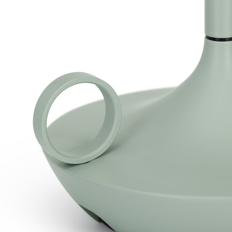 Candle-Inspired Portable Rechargeable Lamp - Wick, Sage Green, 10.2" H x 4.7" W x 4.7" D