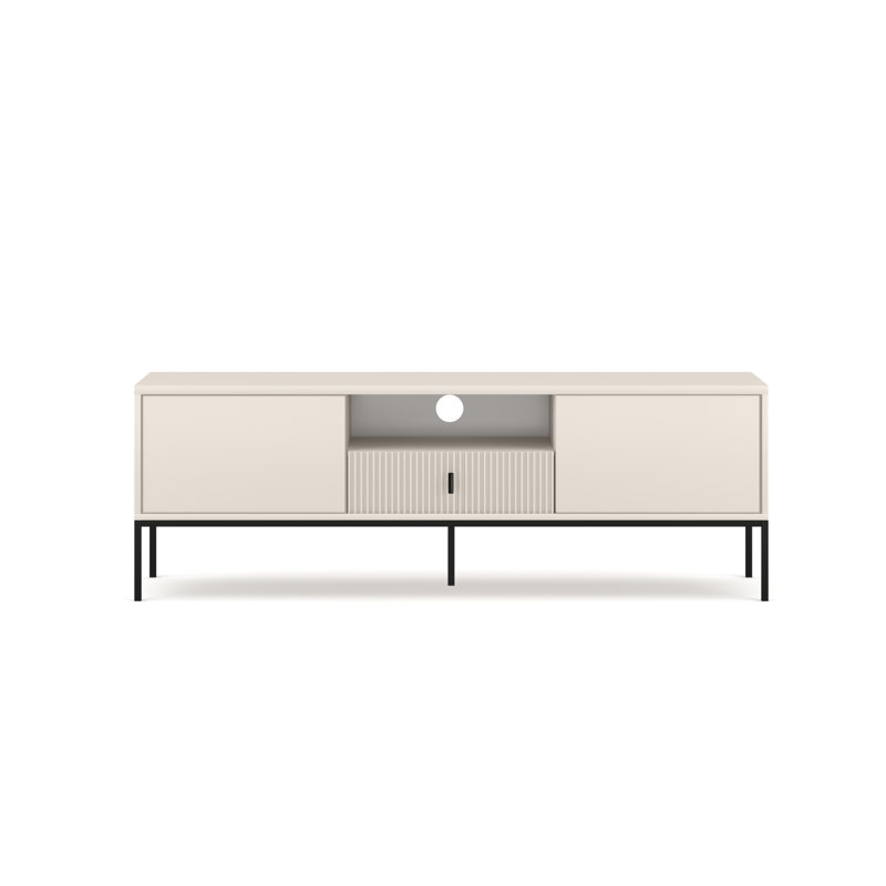 TV Stand for TVs up to 65", Black/White