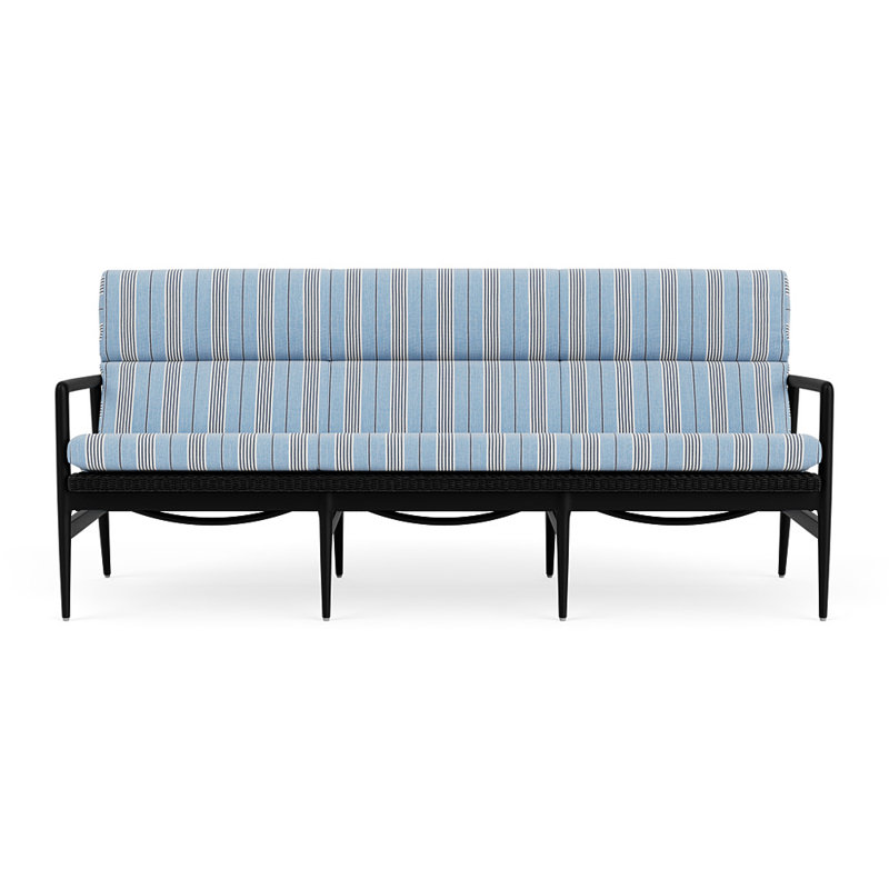 Cascade Outdoor 3 - Seat Patio Sofa, Hansen Sky, Ebony