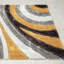 Tapis jaune à motif géométrique Koo-584622817