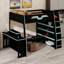 Lit mezzanine multifonctionnel avec bureau, grandes tablettes de rangement-1764922714