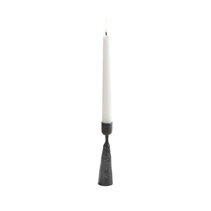 Metal Tabletop Candlestick, 6" H x 5" W x 5" D
