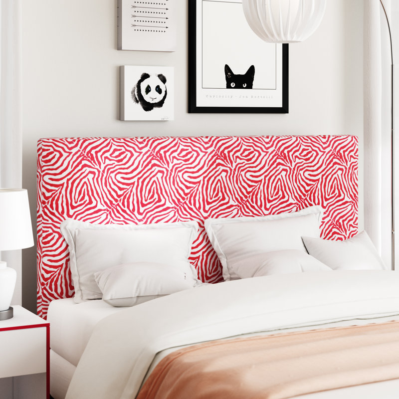 Tête de lit tapissier Holsey Wild Life, Double/Grand