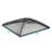 Square Steel Mesh Black Fire Pit Spark Screen Cover-39385670