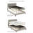 Anaika Corduroy Upholstered Low Profile Standard Bed-1344054025-1344054029