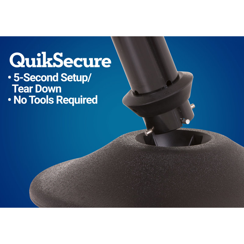 Heavy Duty Black Steel Stanchion with Red Retractable Belt