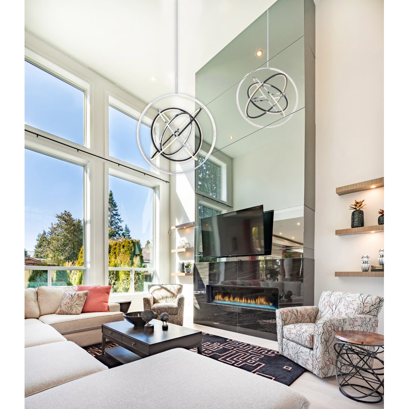 Trilogy 1 - Light LED Single Pendant, Polished Nickel