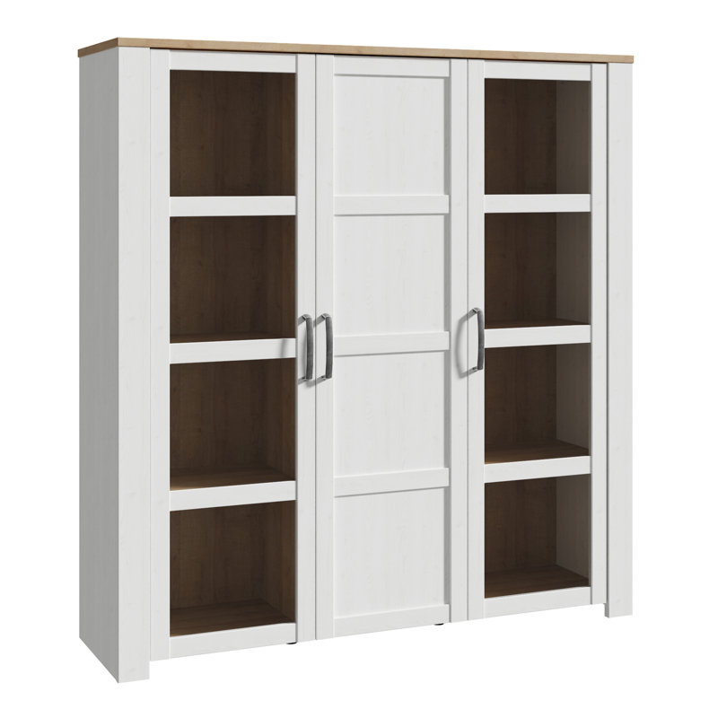 Akenzie Display Cabinet, Oak/White
