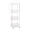 4-Tier Transparent Rolling Storage Cart