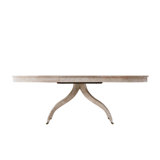 Composition Oval Mahogany Wood Dining Table