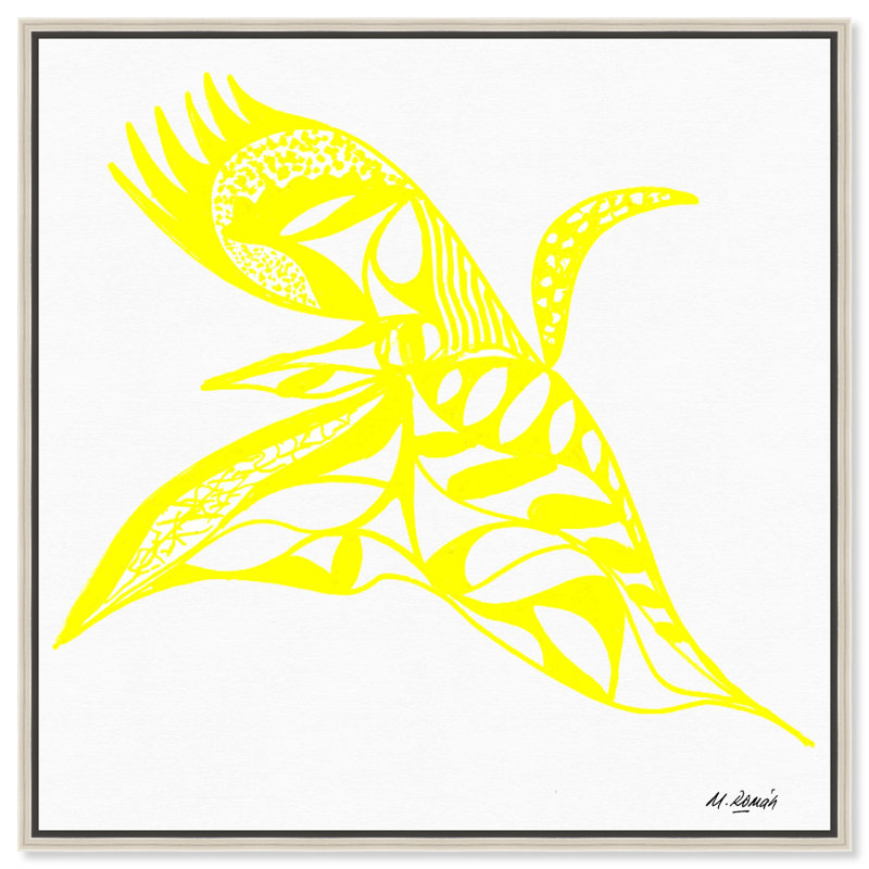 Manuel Roman - Swan Dance Print by Oliver Gal, 17"H x 17"W, Silver Floater Frame