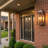 Colonial 16" Copper Flush Mount Lantern - Electric Indoor & Outdoor Light with Tempered Glass-786914026