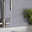 Micro Cement Dark Grey 15.25 x 15.25cm Self-adhesive Vinyl Wall Tiles Pack 6