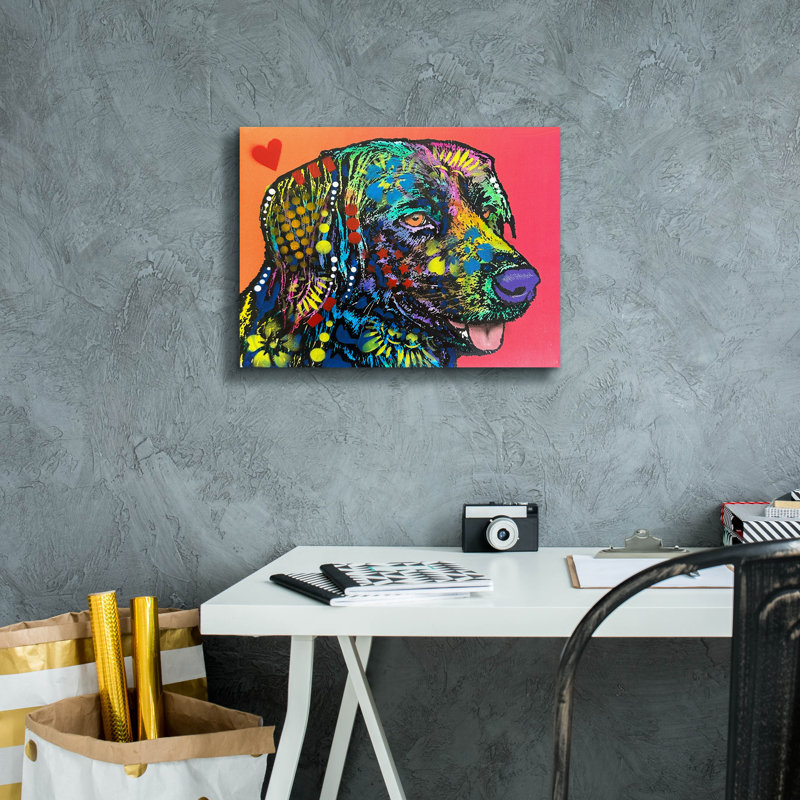 Art mural sur toile «Loves» par Dean Russo, H 12 po x l 16 po x P 0,75 po