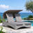 Faust Outdoor Double chaise with Cushions