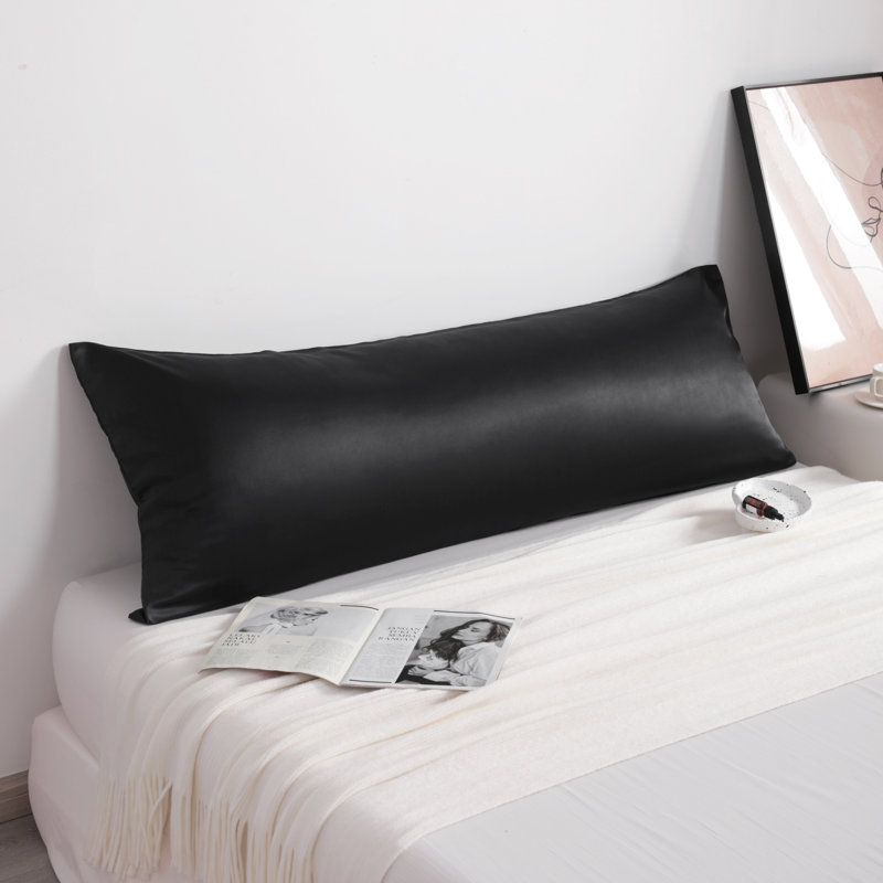 Housse de coussin satiné pour le corps, housse de coussin cachée à fermeture à glissière, refroidissement par glissement - NTBAY