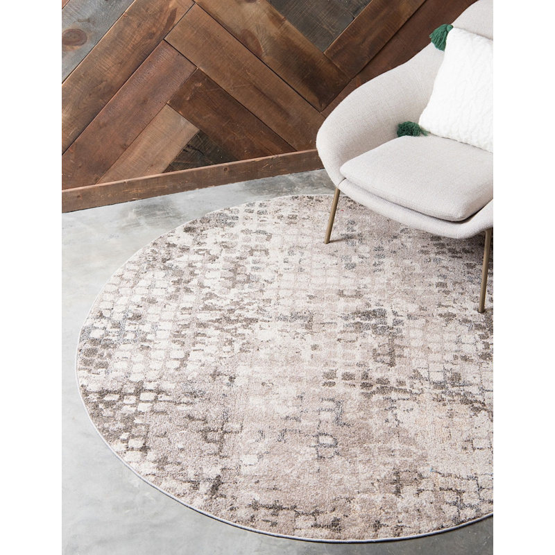 Patrocinia Abstract Indoor Rug, Round 6'