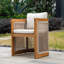 Chaise de patio en bois d'acacia Adwoa