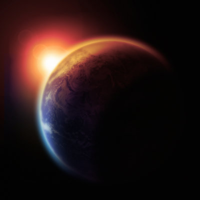 The Earth Slowly Burns by Duncan1890 - Wrapped Canvas Print
