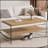 Double layered rectangular coffee table-971604540