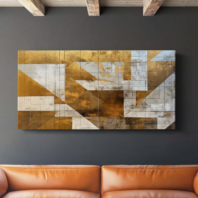 Série abstraite 1 # XC-Gallery, toile tendue, H 16 po x l 32 po