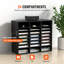 Boîte aux lettres de bureau 24 compartiments avec tablettes réglables, trieuse de documents en bois-88123320