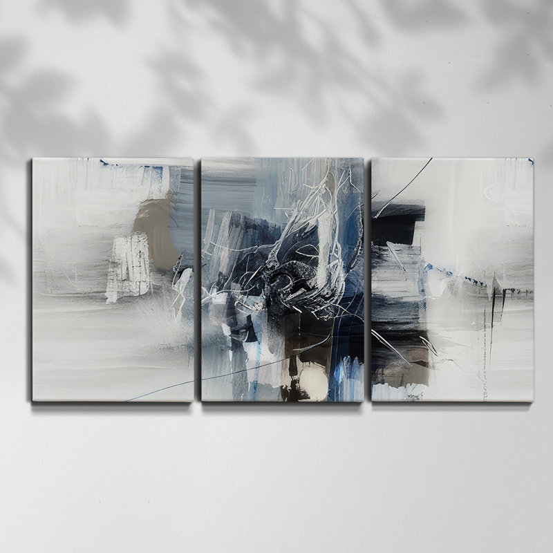 Painter's Composition Study V - Toile encadrée multi-pièces, H 27 po x l 54 po x P 2 po