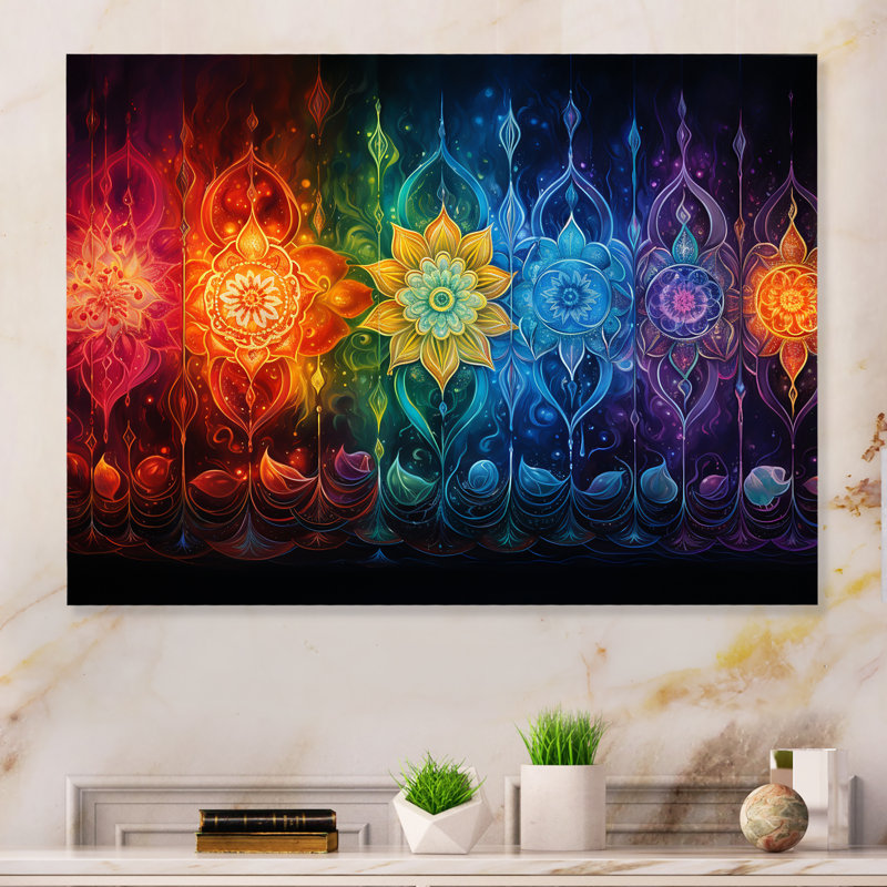 - Reproduction d'art mural en métal Hinduisim, H 24 po x l 32 po x P 1 po