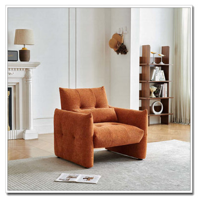 Canapé simple rembourré en velours avec coussin lombaire pour le salon, la chambre à coucher et le salon de lecture