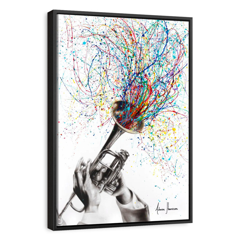 Âme du son, Cadre flottant noir, 21 po x 31 po