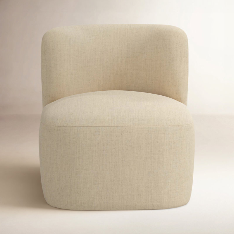 Mariza 28" W Swivel Lounge Chair, Classic Linen Linen