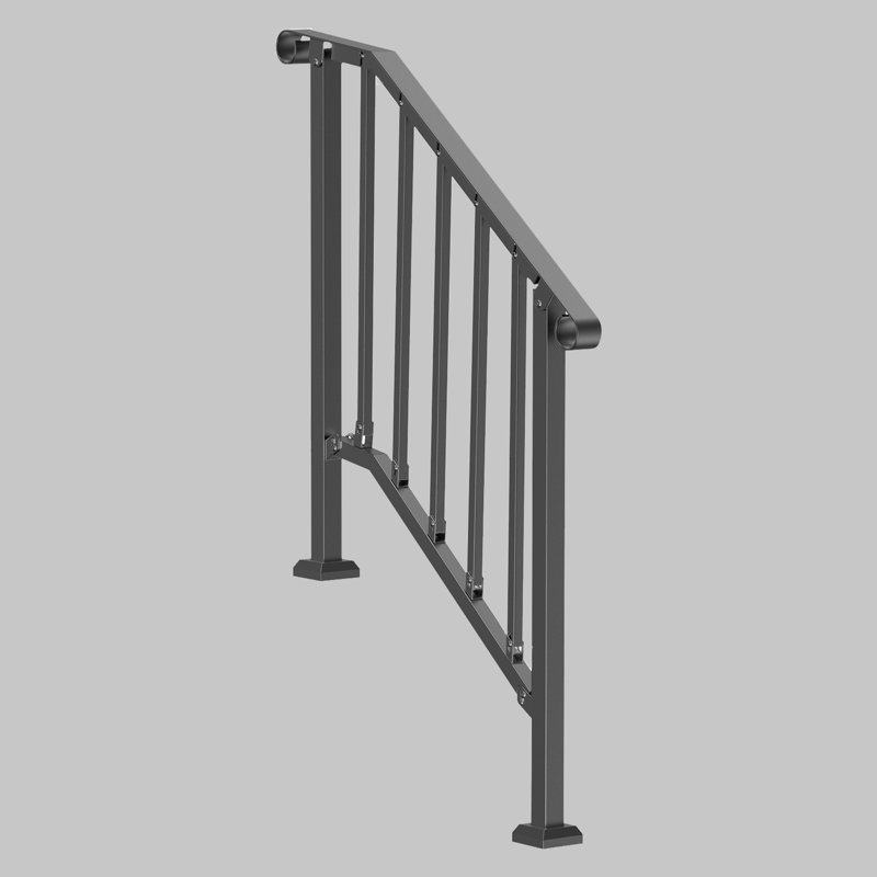 Retro Arch Outdoor Handrail for 2-3 Steps
