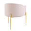 Fauteuil d'appoint performance en velours capitonné Savour-1523517718