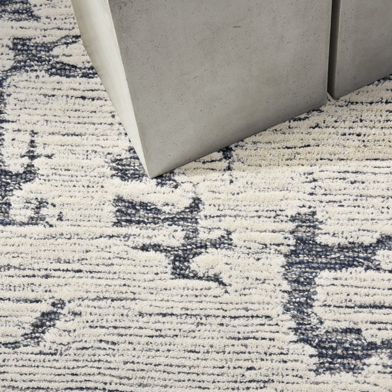 CK009 SCULPTURAL Abstract Hand Woven Area Rug, Rectangle 7'9" x 9'9"