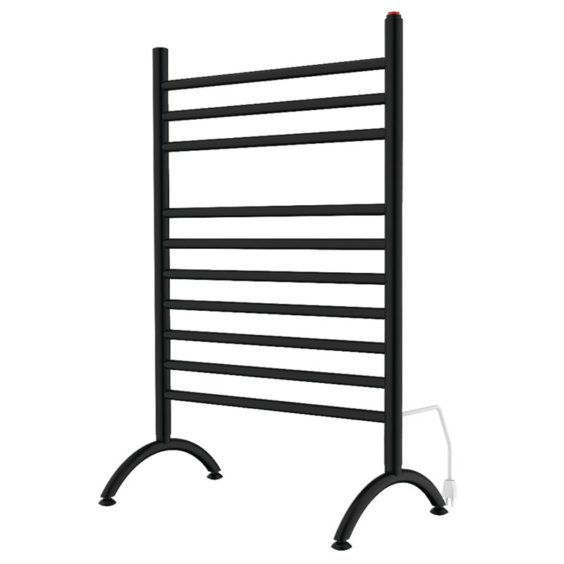 Kingston Brass Templeton Freestanding Plug-In Electric Towel Warmer, Matte Black