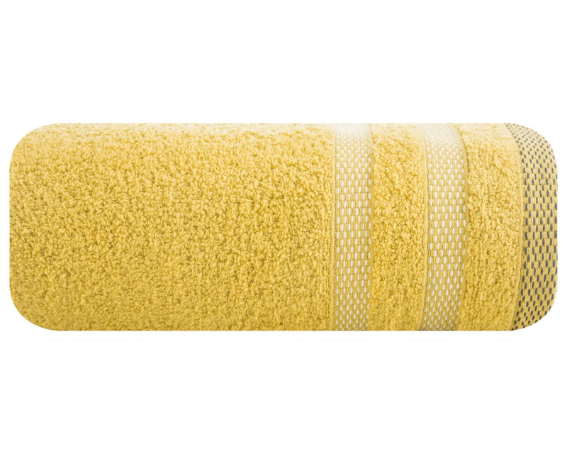Ivanya Midweight Jacquard Fingertip Towel, Mustard