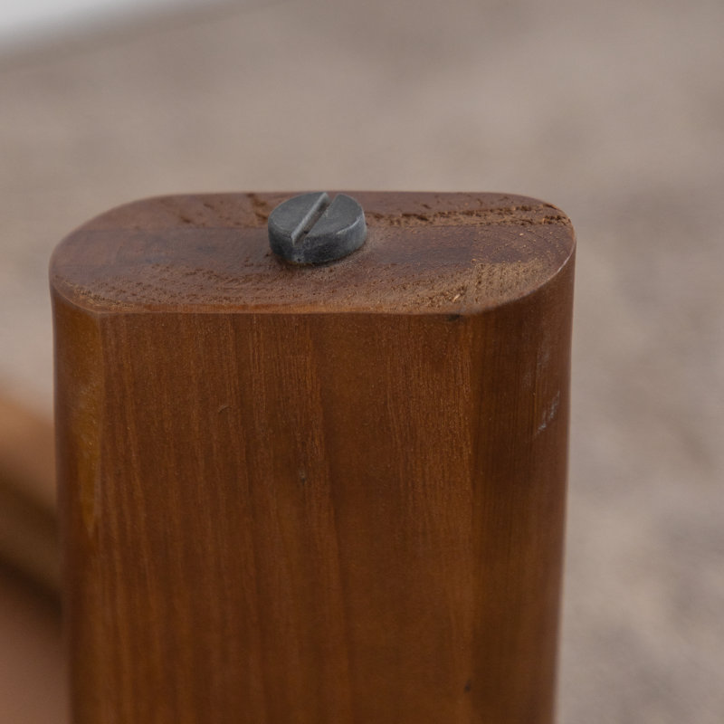 Table basse ronde à chevrons 36,61 "