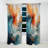 Teal Orange Bold Abstract Flow Collage II - Dams Blackout Abstract Curtain - 1 Panel-107824207