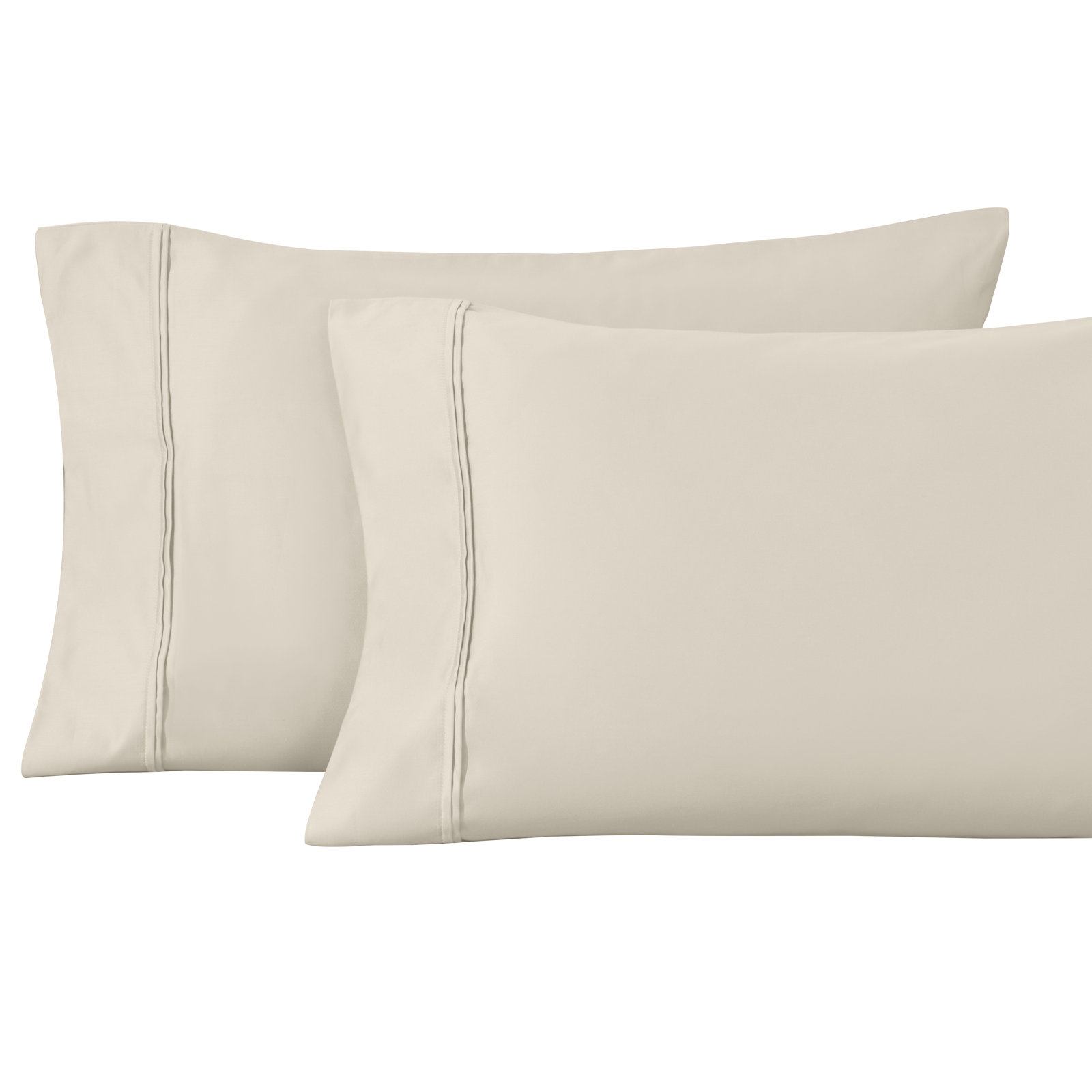 Mellark Cotton Pillowcase, Ivory, Standard Pillowcase