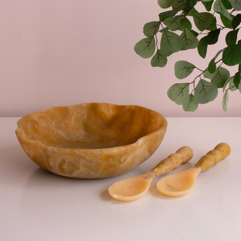 Resin Salad Servers, Matcha