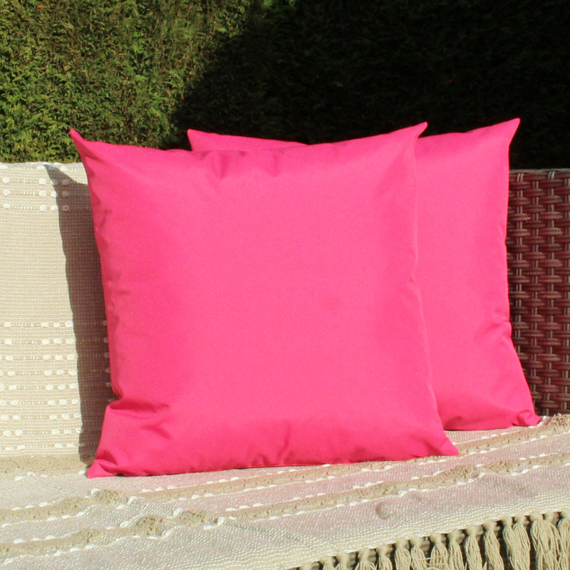 Indoor / Outdoor Square Cushion, Pink