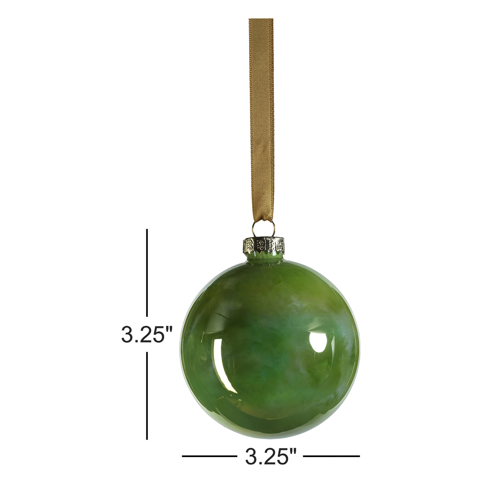 Hendrica Trees & Wreaths, 3.25" H x 3.25" W x 3.25" D, Green