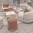 90.55-Inch Cream Cloud Sofa Coffee Table Set